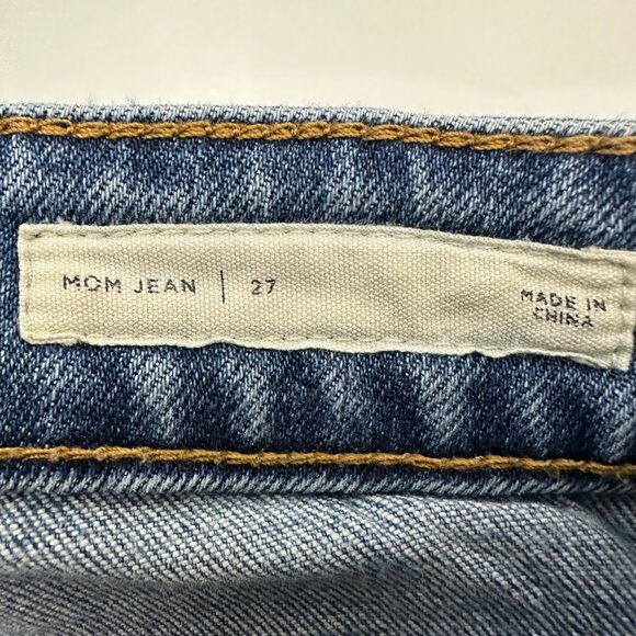 PacSun Mom Jean Women's size 27 Dark Wash Blue Denim Jeans - Picture 3 of 5